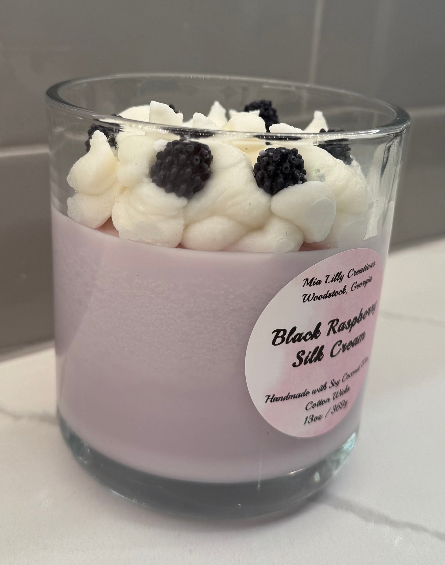 Black Raspberry Silk Cream Candle
