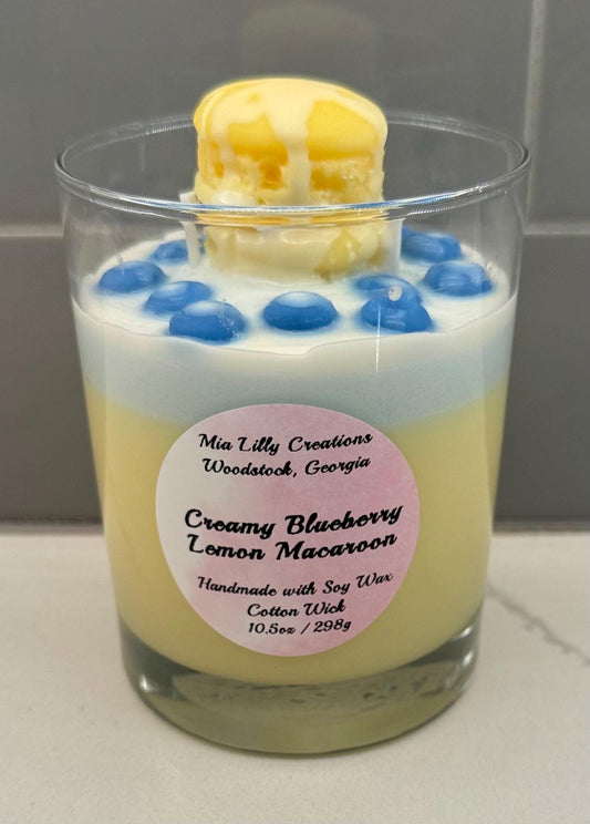 Creamy Blueberry Lemon Macaroon Candle